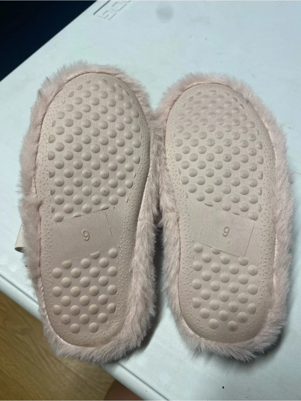 Mattel Barbie Soft Pink Faux Fur Slide Sandals with Leopard Insole